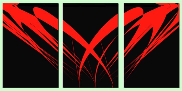 red & black