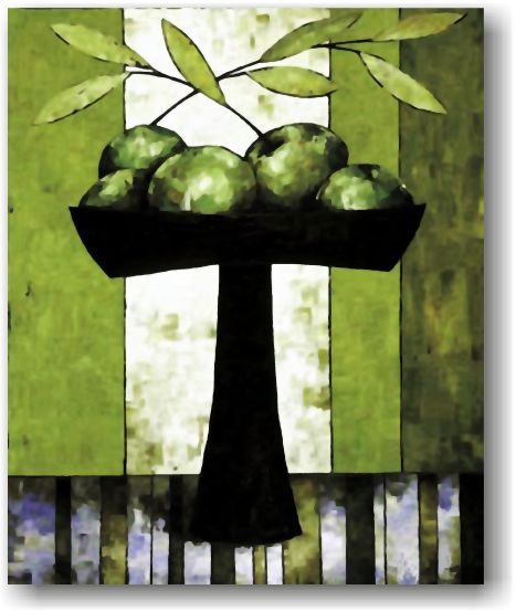 tablou modern - mere verzi, decor  tablou modern - mere verzi, decor